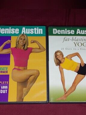 Set Of 4 Denise Austin and Jillian Michaels Workout DVDs